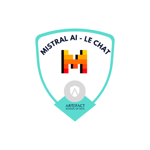 Certification Le Chat de Mistral par Artefact School of data